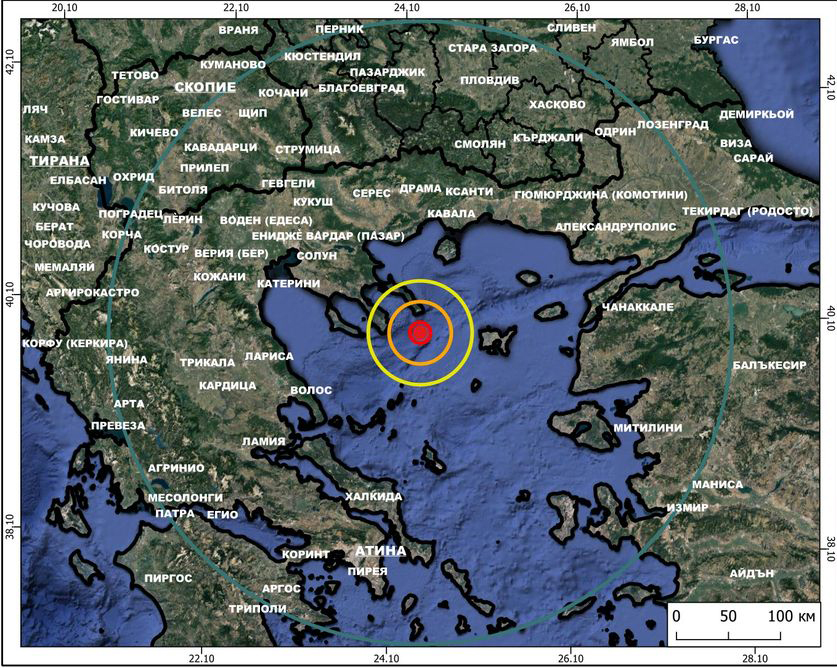 Земетресение от 5,4 по Рихтер в Егейско море се уисети и в България