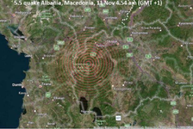 Силно земетресение разтърси Северна Македония