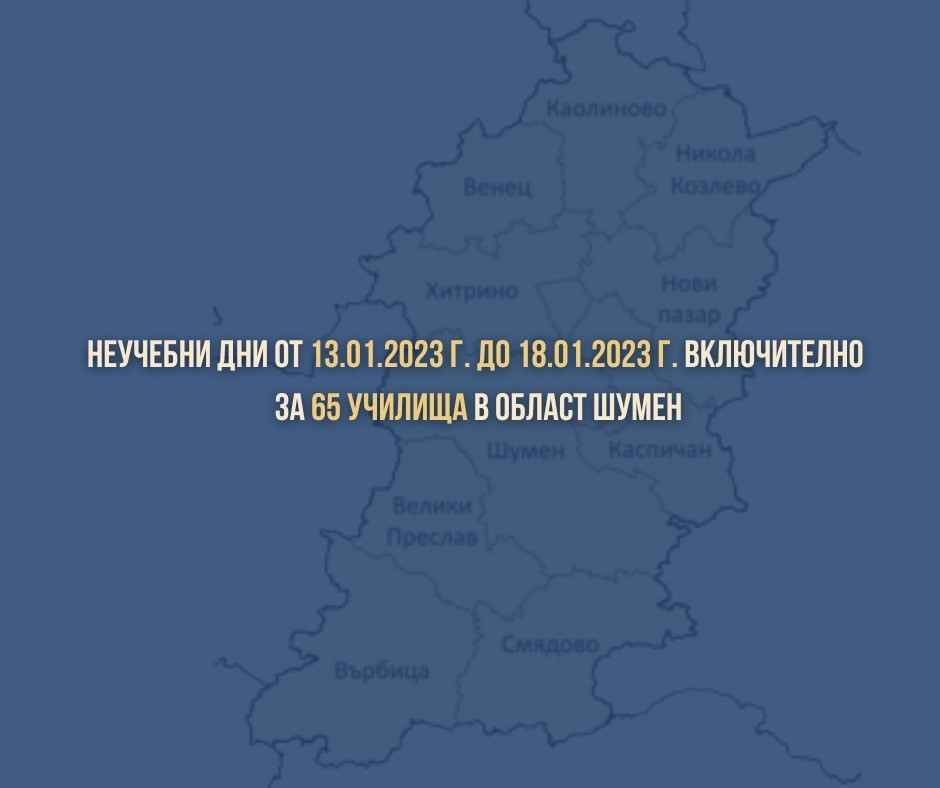 И учениците от Област Шумен излизат в грипна ваканция