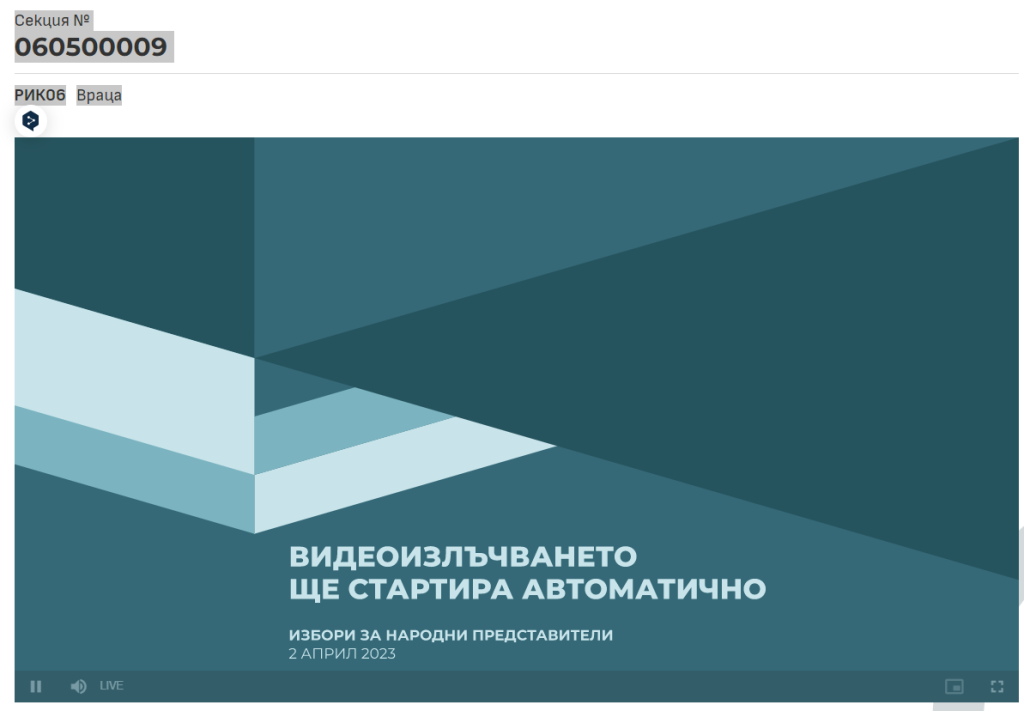 Видеонаблюдението на броенето на гласовете работи&#8230;където реши