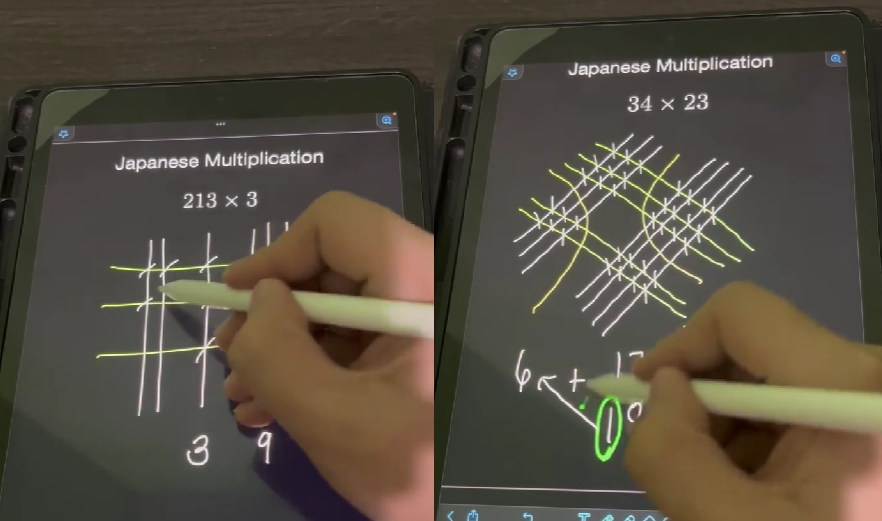 Уникален японски метод за пресмятане на умножение (видео)