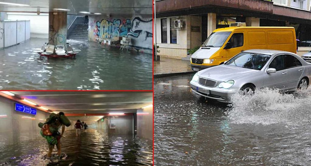 София осъмна под вода, още отводняват булеварди и улици (видео)