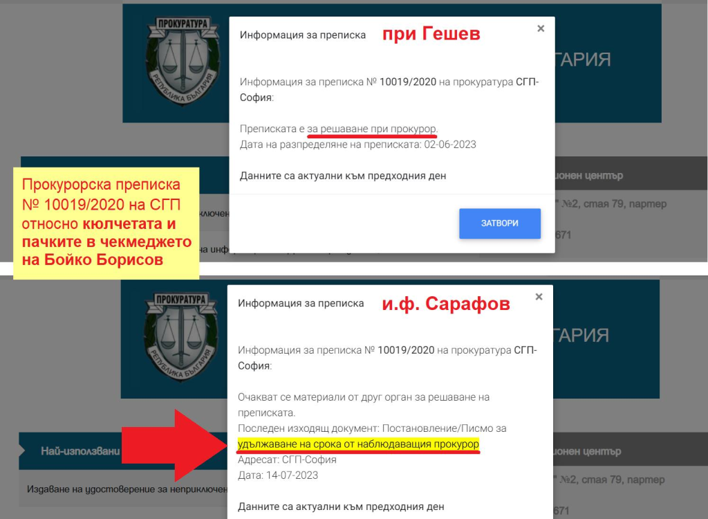 Сарафов върна обратно &#8220;на трупчетата&#8221; преписката за кюлчетата на Борисов