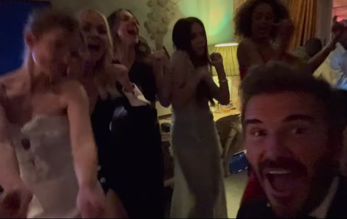 Дейвид Бекъм събра Spice Girls за 50-ия рожден ден на жена си (видео)