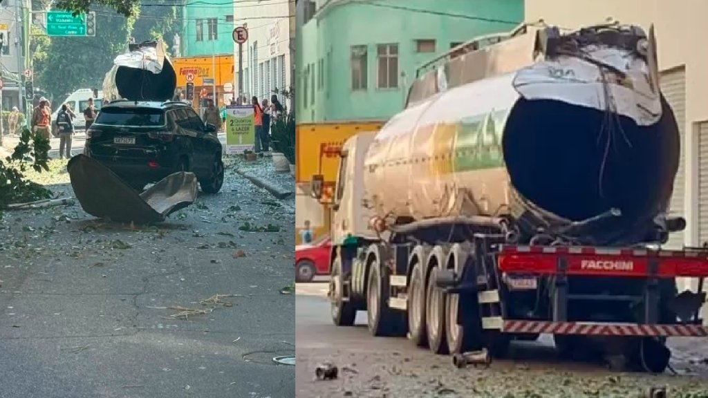 Газова цистерна се взриви в движение в Бразилия (видео)